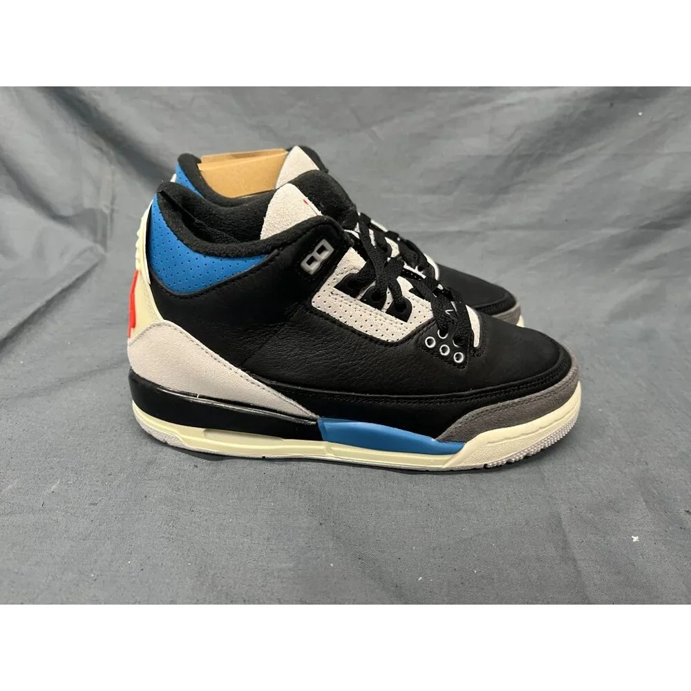 Nike Boys Air Jordan 3 Retro OG (GS) Sneakers Black Size 4 NEW NO BOX! - Picture 9 of 11
